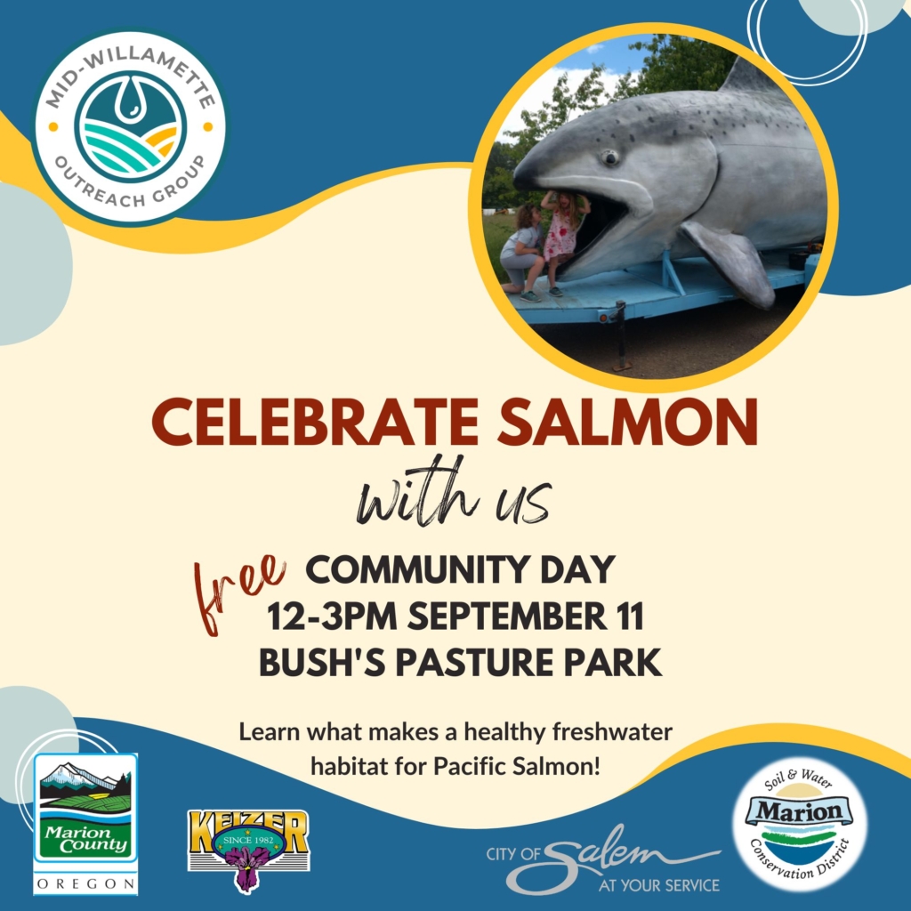 a graphic for Community Salmon Watch Day