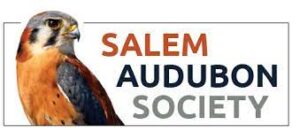 Salem Audubon Society with a kestrel to the left