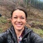 Lindsay McClary selfie with natural area vegetation in the background