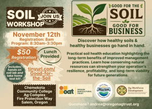 Good for Soil Workshop with plant coming out of soil
